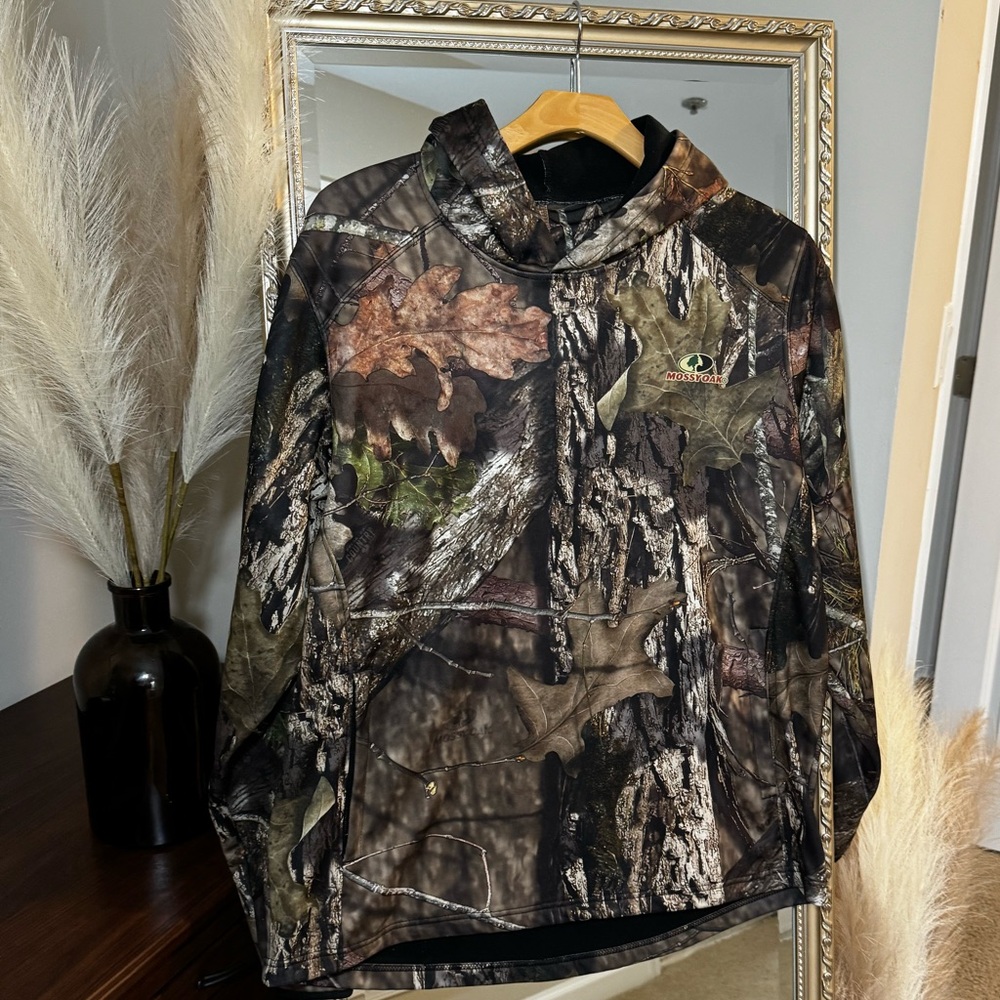 Mossy Oak Country DNA Performance Hoodie Fleece Lined w/ Neck Gaiter - Large